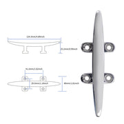 Stainless Steel Low Silhouette Cleat for Boats