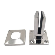 Stainless steel glass connector for balcony railings