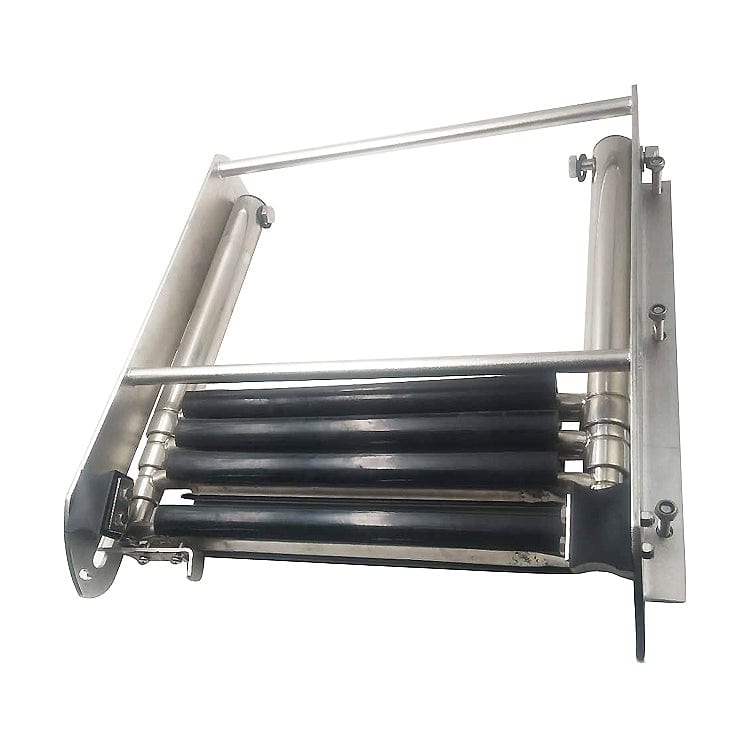 Marine Stainless Steel 4-Step Telescoping Ladder Handrail Pool Swim Ladder