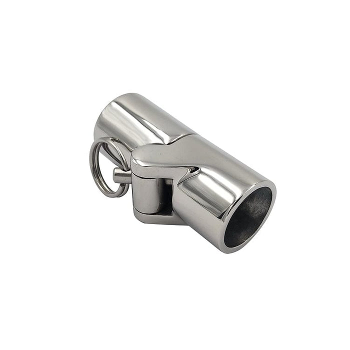 Rotating pipe connector for boat railings