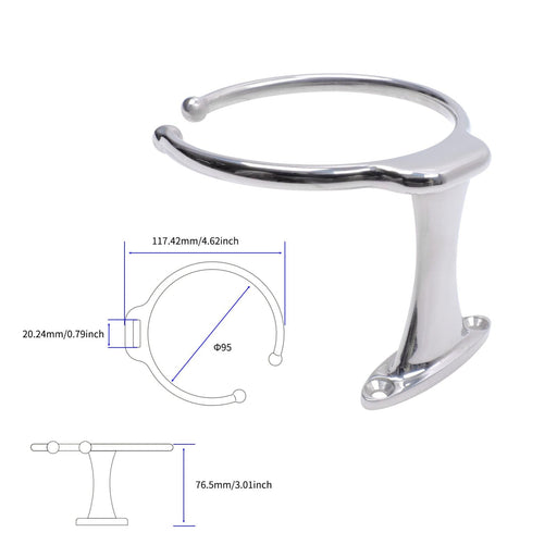 Wall Mounted Metal Cup Holder for Marine Use
