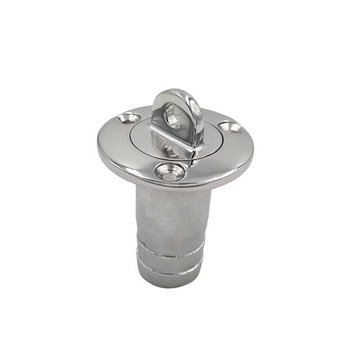 Oval-shaped marine drain valve for sailboats