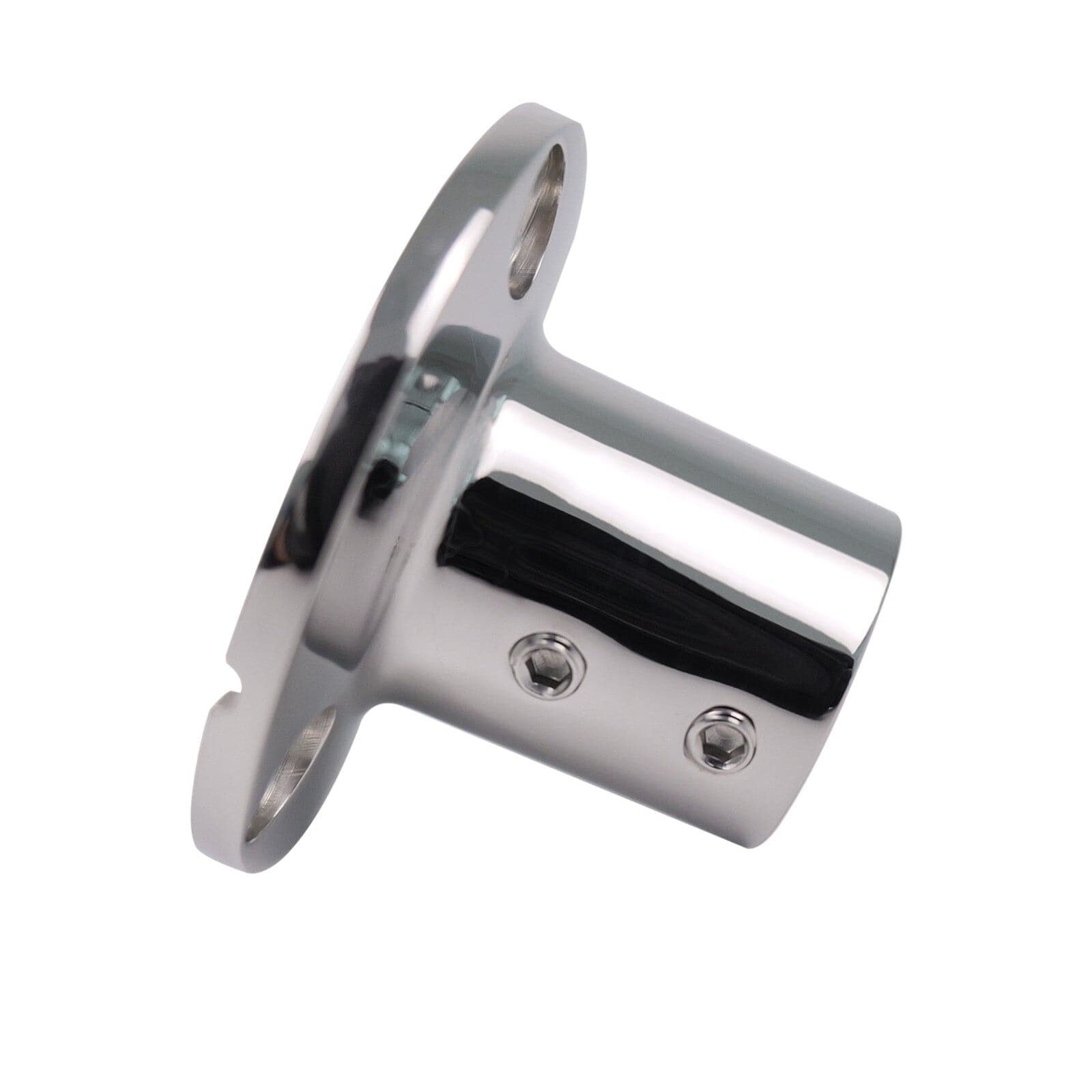 Round Pipe Base 90-Degree 316 Stainless Steel | Handrail Post Support ...