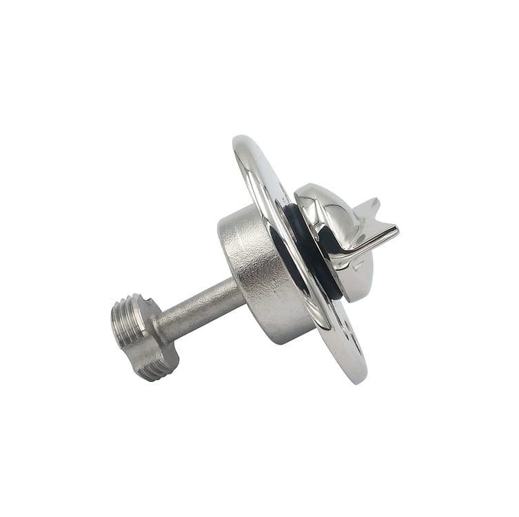 Heavy-duty stainless steel kayak drain plug