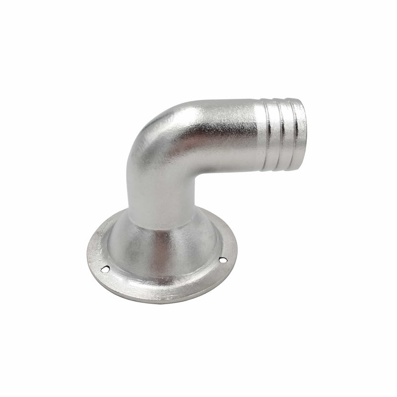 Marine-grade deck drain fitting for boats