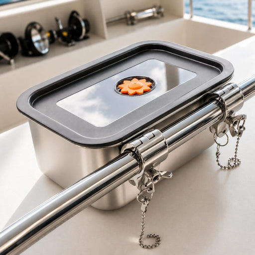 Clamp On Rail Mount fishing bait box