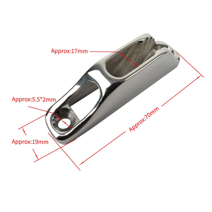 XINXING MARINE Stainless Steel Boat Rope Clam Cleat Yacht Kayak Rope Grip Jam Cleat