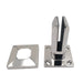 Stainless steel glass connector for balcony railings