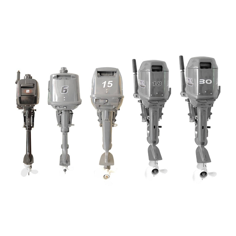 Heavy Duty Outboard Marine Engine - Air Cooled and Manual Pull Start - For Inflatable Boats
