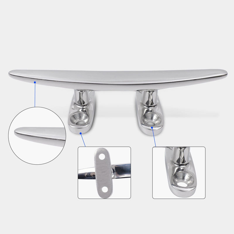 Heavy Duty Low Silhouette Cleat for Deck Mounting
