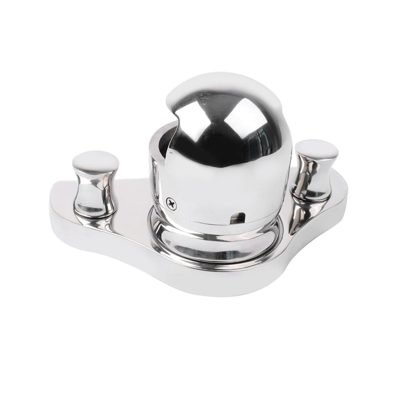 Wear-resistant stainless steel light housing for boats