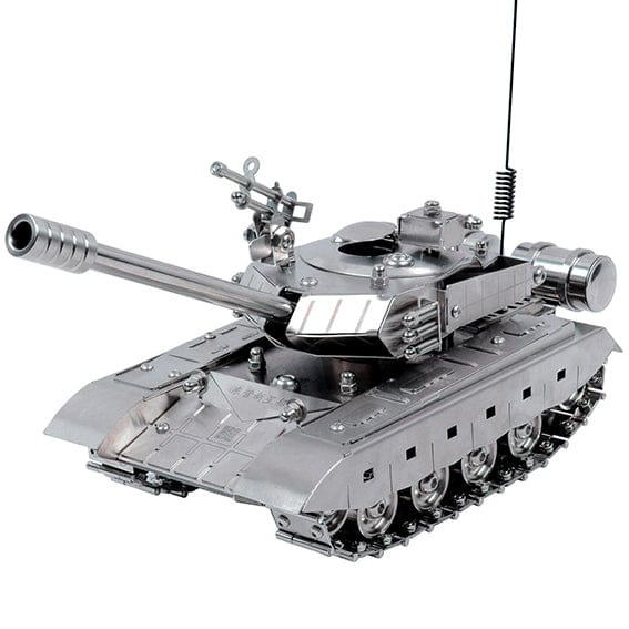 Interactive Stainless Steel Tank Model with Rotating Turret and ...