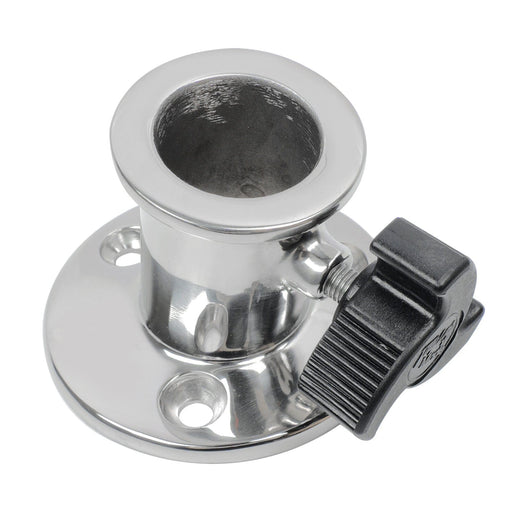 Deck Fitting 316 Stainless Steel Flagpole Base for Boats and Yachts, Stern Flag Staff Socket