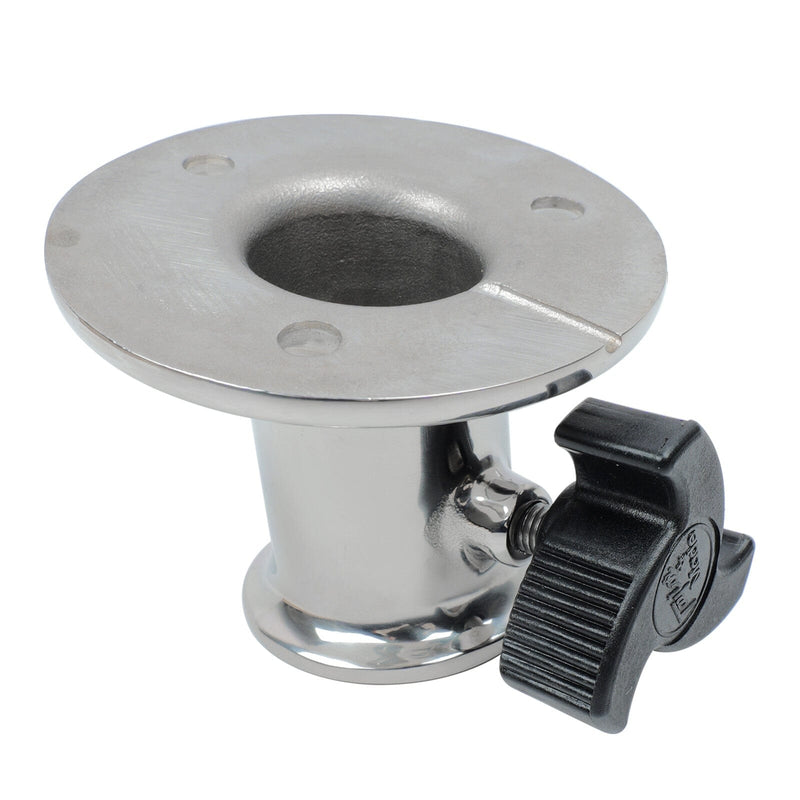 Deck Fitting 316 Stainless Steel Flagpole Base for Boats and Yachts, Stern Flag Staff Socket
