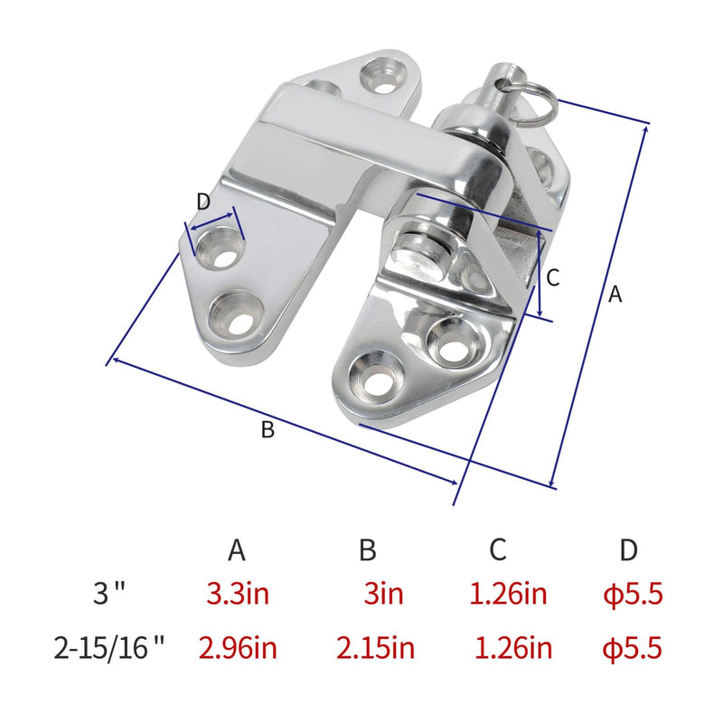 heavy duty deck hinge