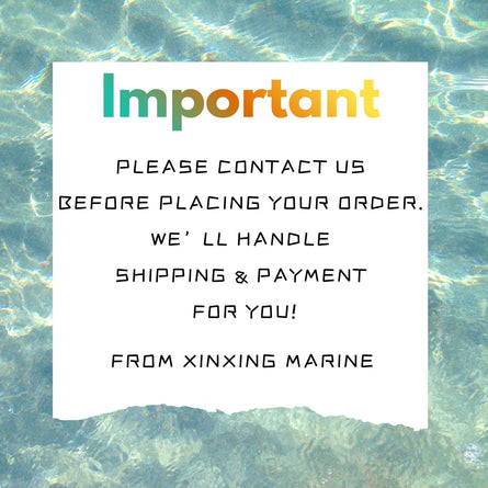 Please contact us before placing your order