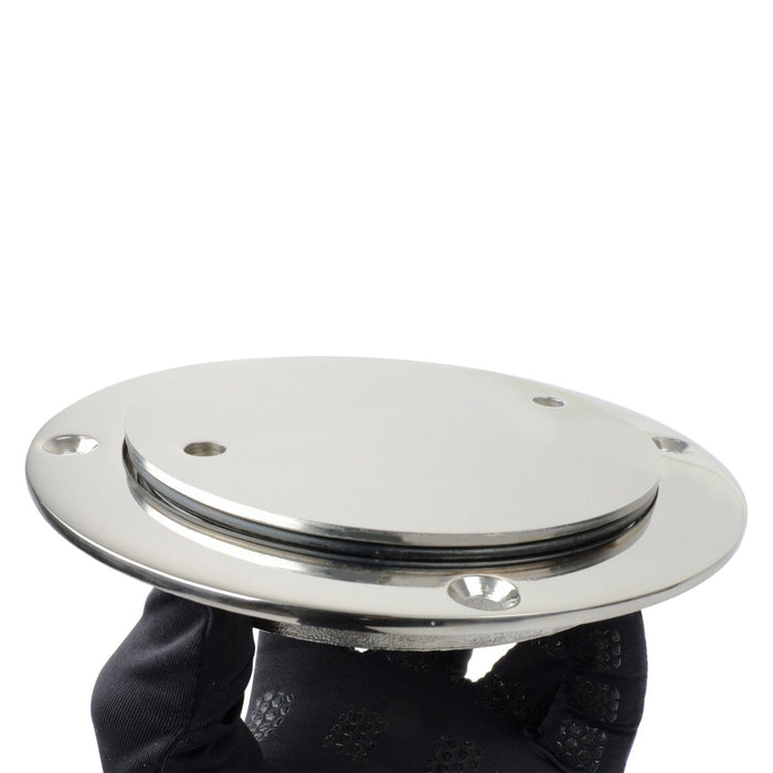 Adjustable round plate for marine use