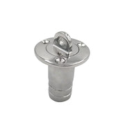 Oval-shaped marine drain valve for sailboats