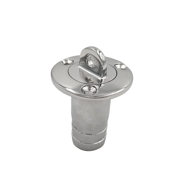 Oval-shaped marine drain valve for sailboats