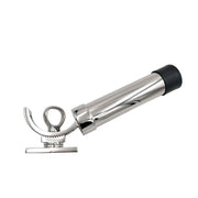 Universal rotating fishing rod holder for marine use