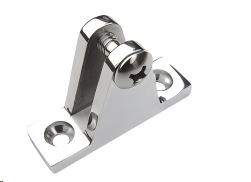 316 Stainless Steel Bimini Top Upright Deck Hinge with Pivot Pin