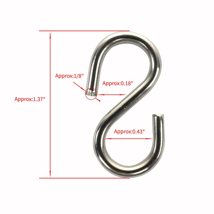 XINXING MARINE Stainless Steel S shaped Hook Safety Suspension Anti slip Anti rust