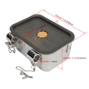 Fishing Storage Box with dimensions labeled